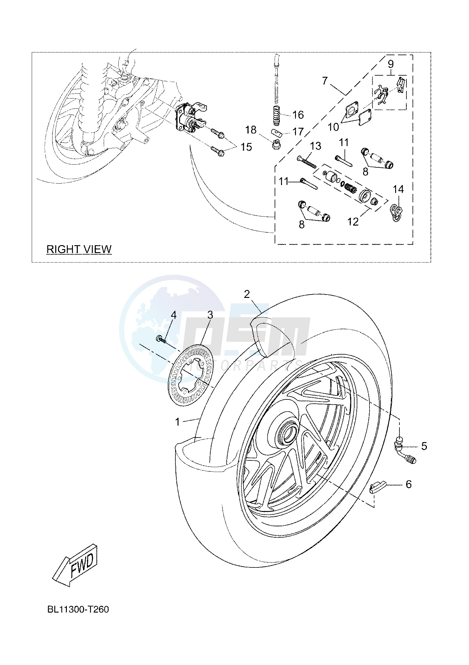 REAR WHEEL & BRAKE SYSTEM image