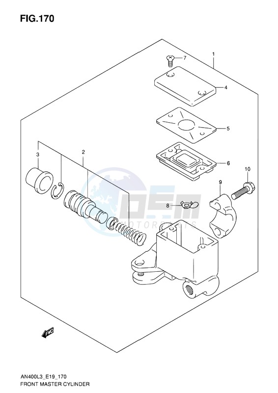 FRONT MASTER CYLINDER image