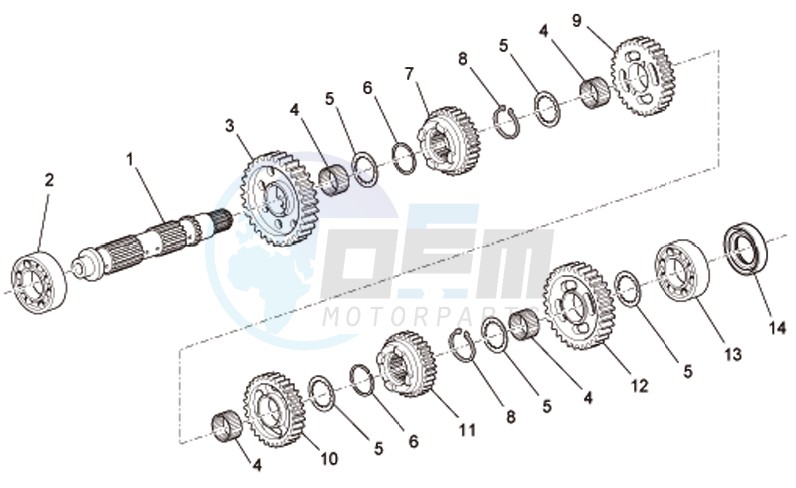 Driven shaft image