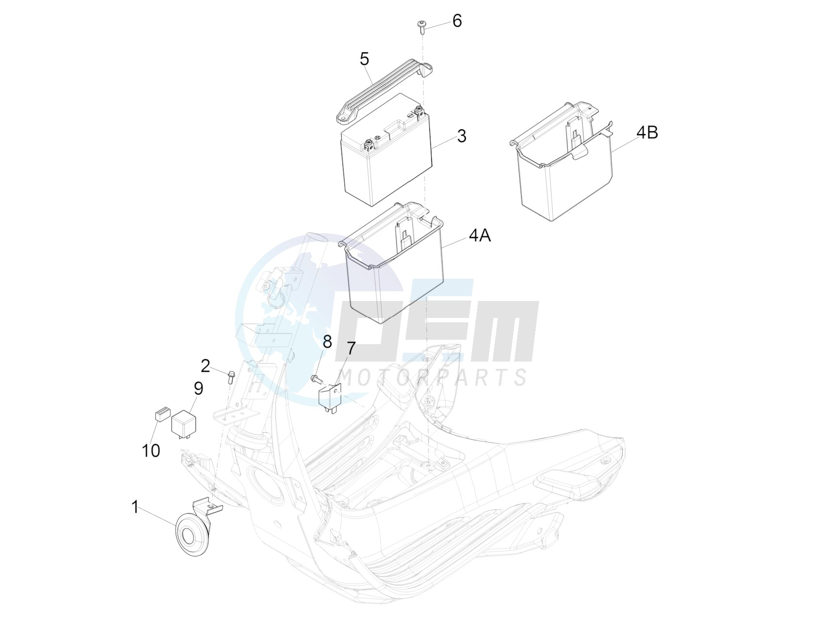 Remote control switches - Battery - Horn image