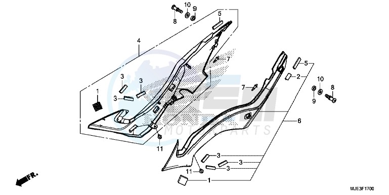 SIDE COVER blueprint