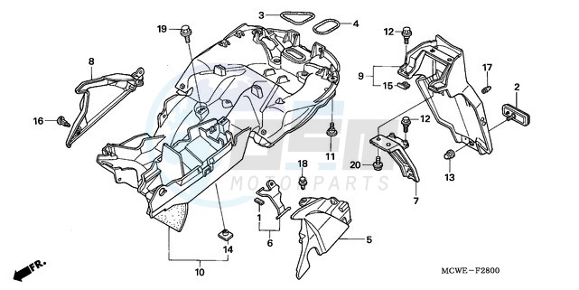 REAR FENDER blueprint