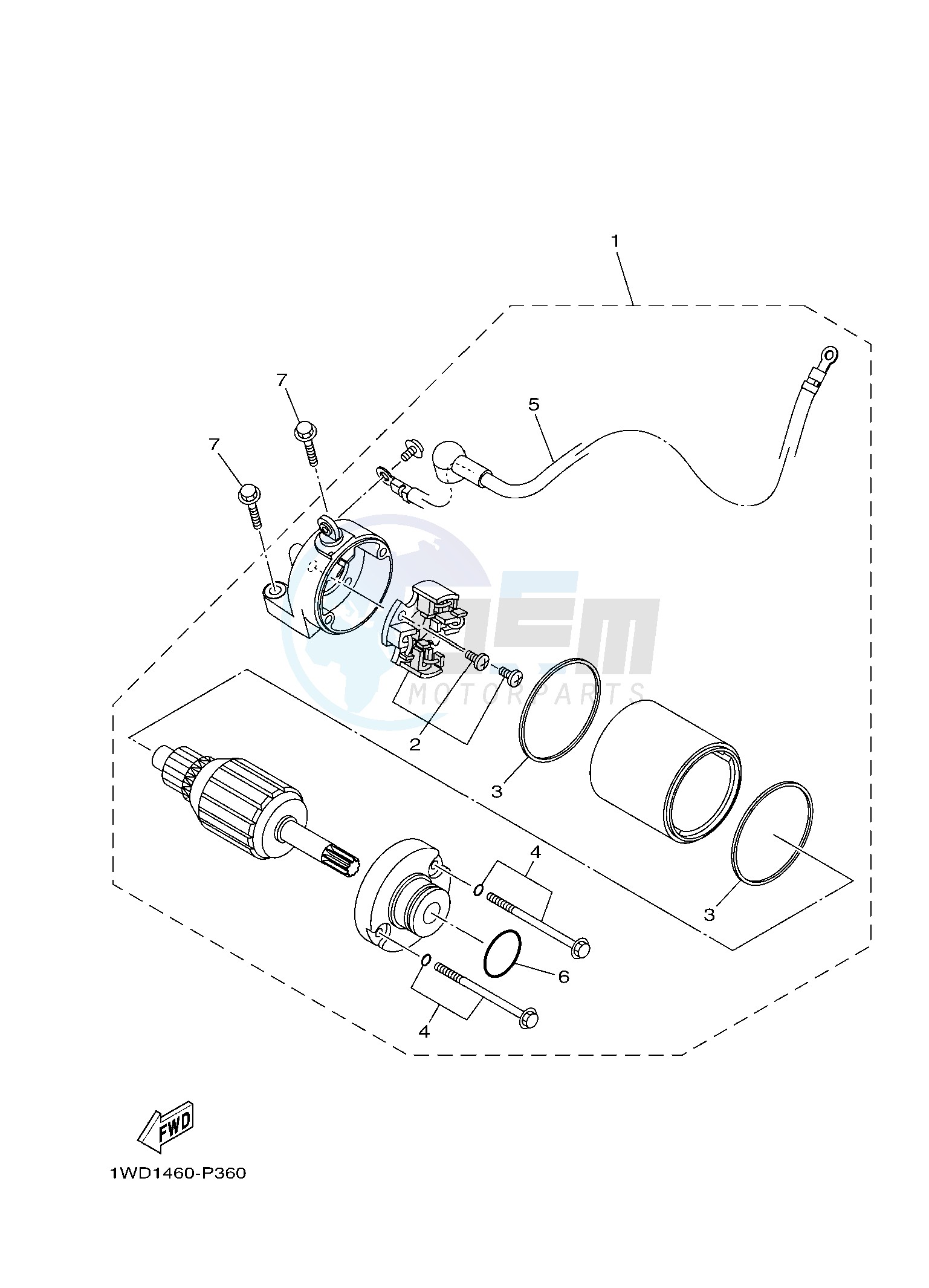 STARTING MOTOR image