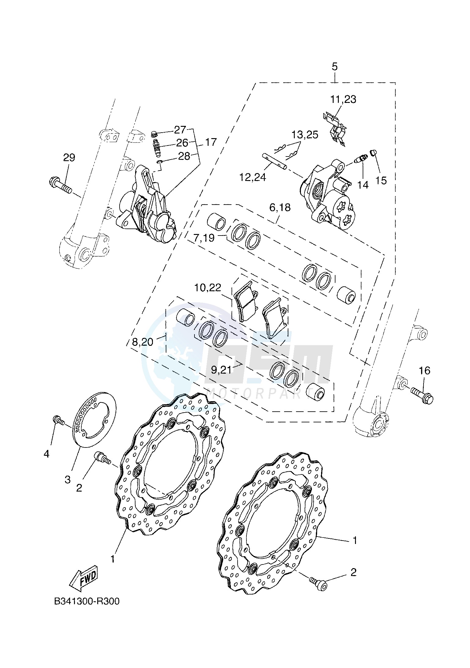 FRONT BRAKE CALIPER image