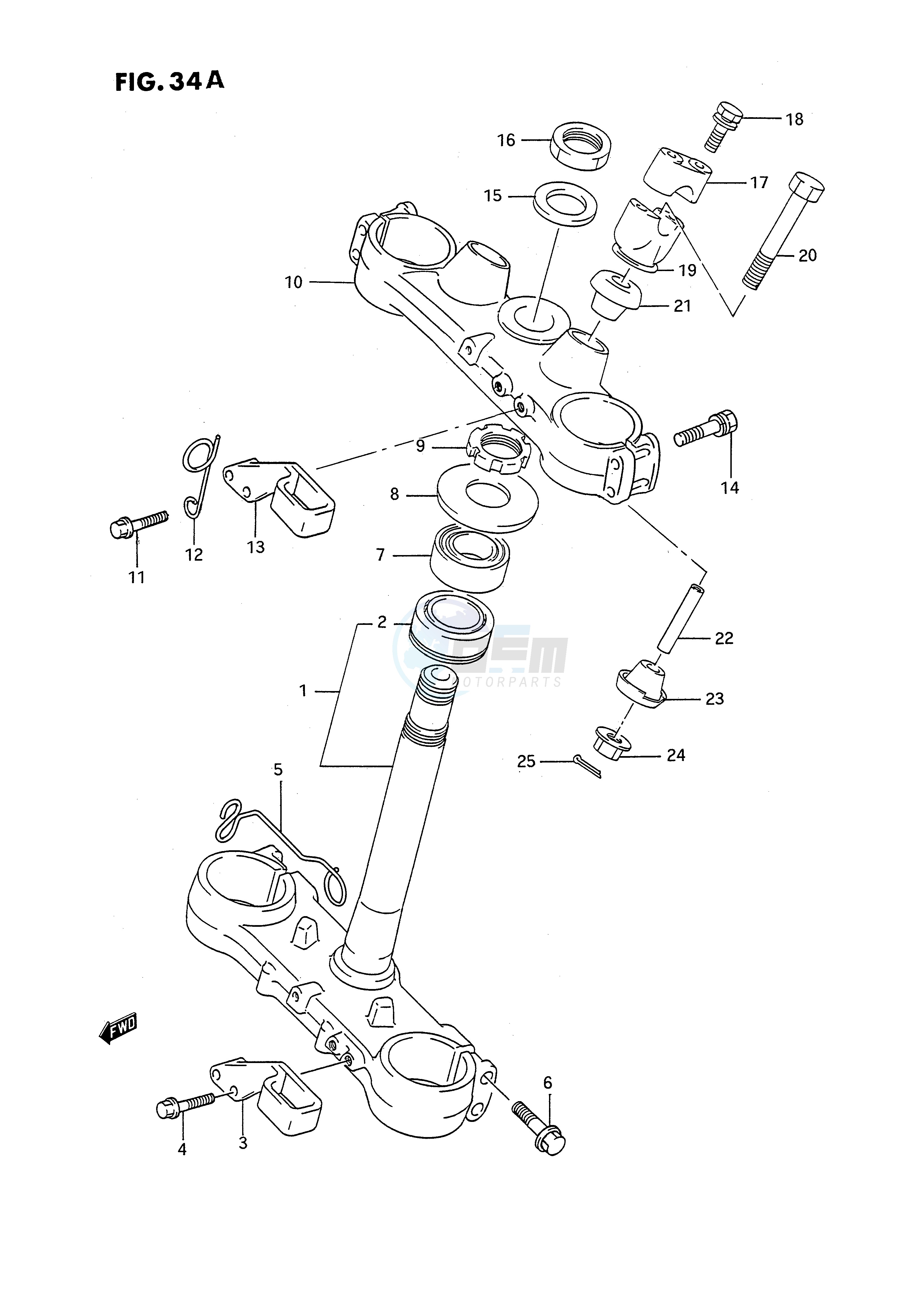 STEERING STEM (MODEL M N) image