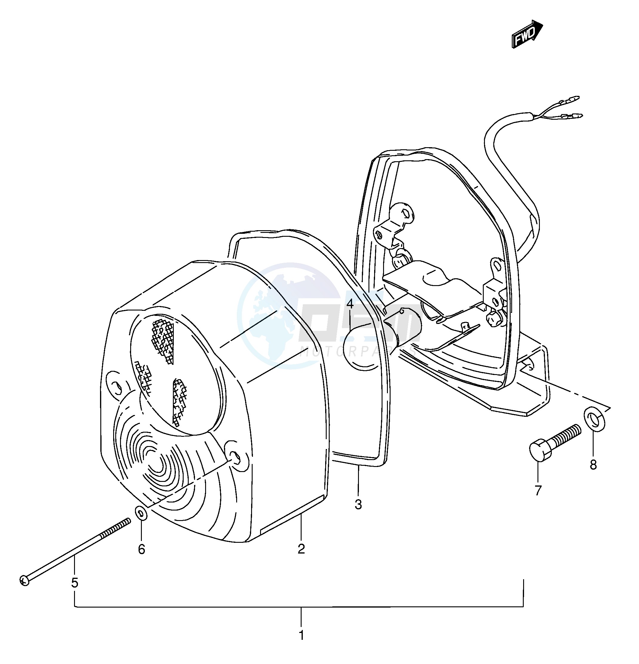 REAR COMBINATION LAMP (E25) image