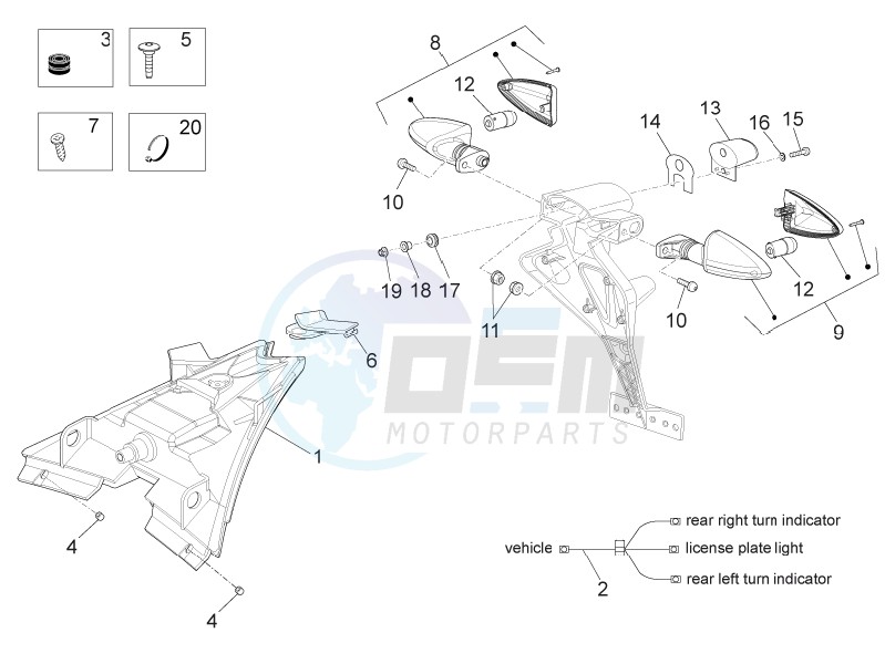 Rear lights blueprint