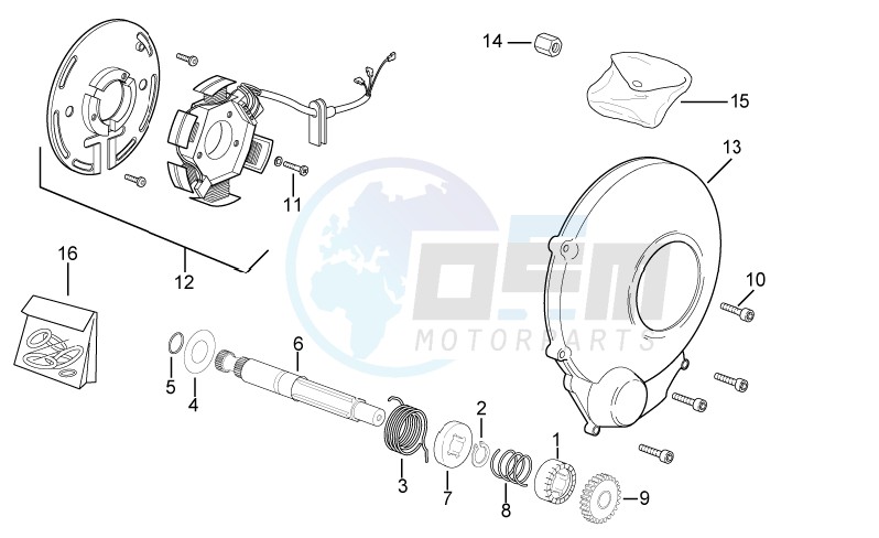 Starting shaft blueprint