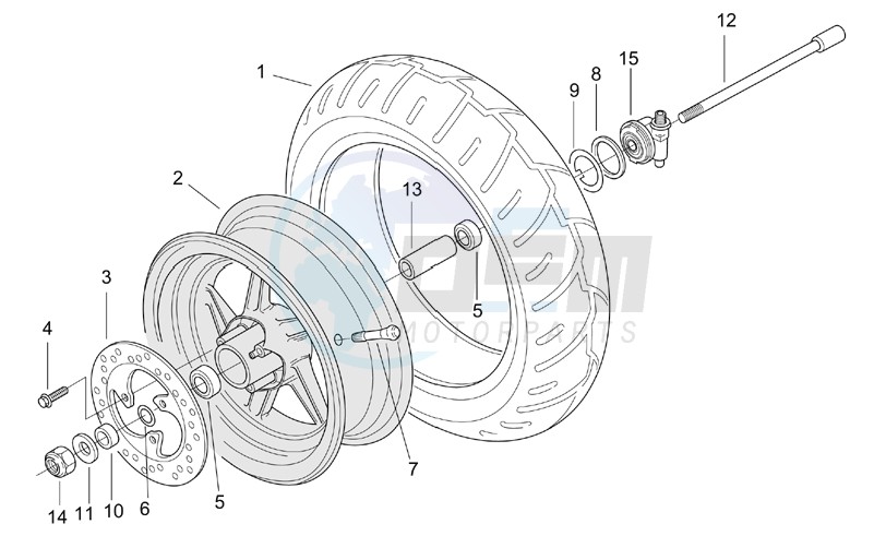 Front wheel blueprint