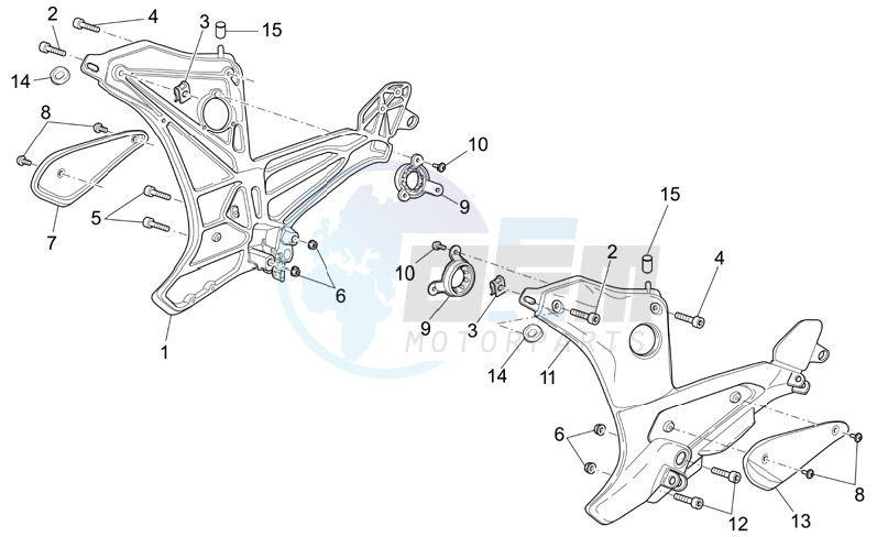 Foot rests II blueprint