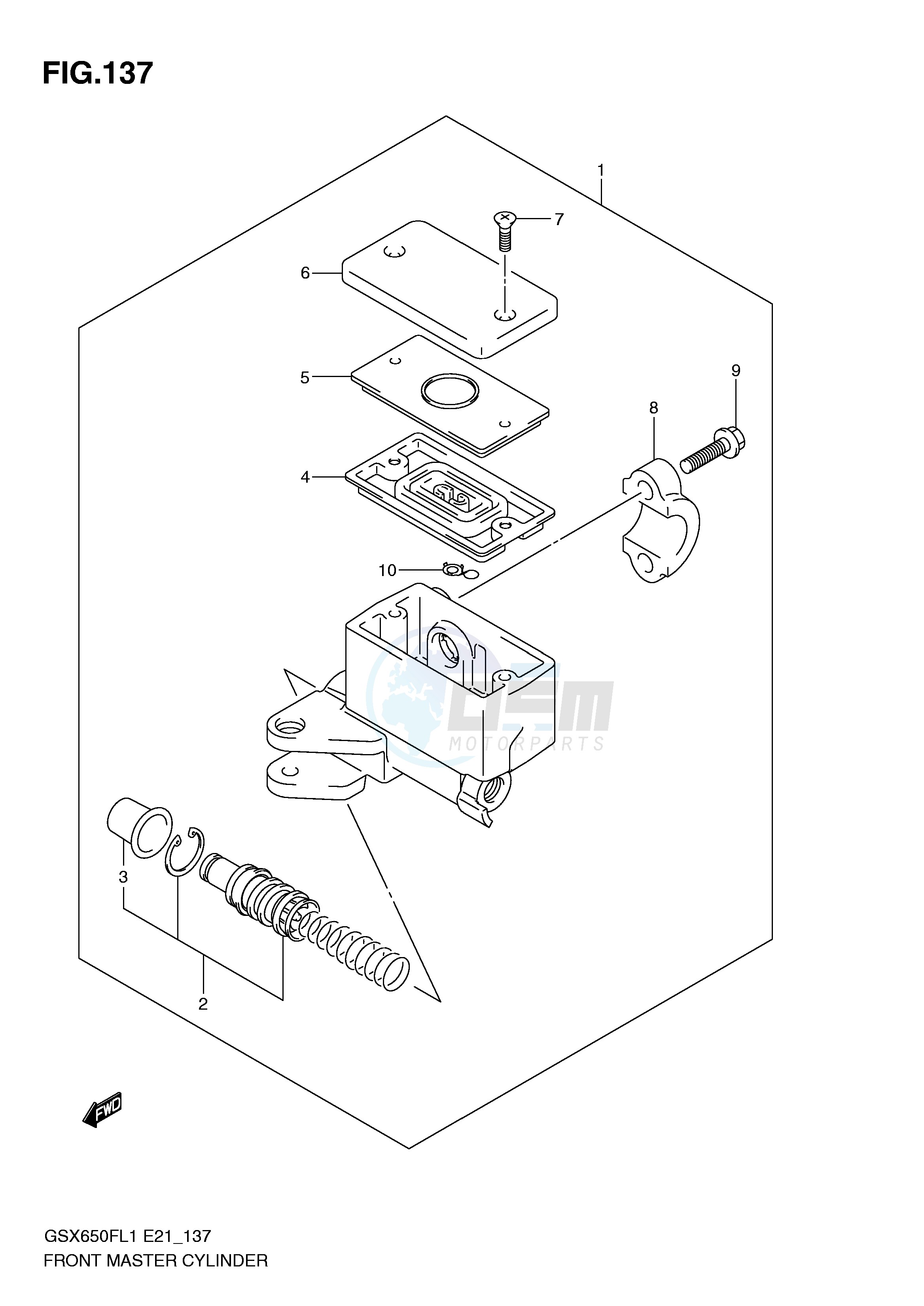 FRONT MASTER CYLINDER image