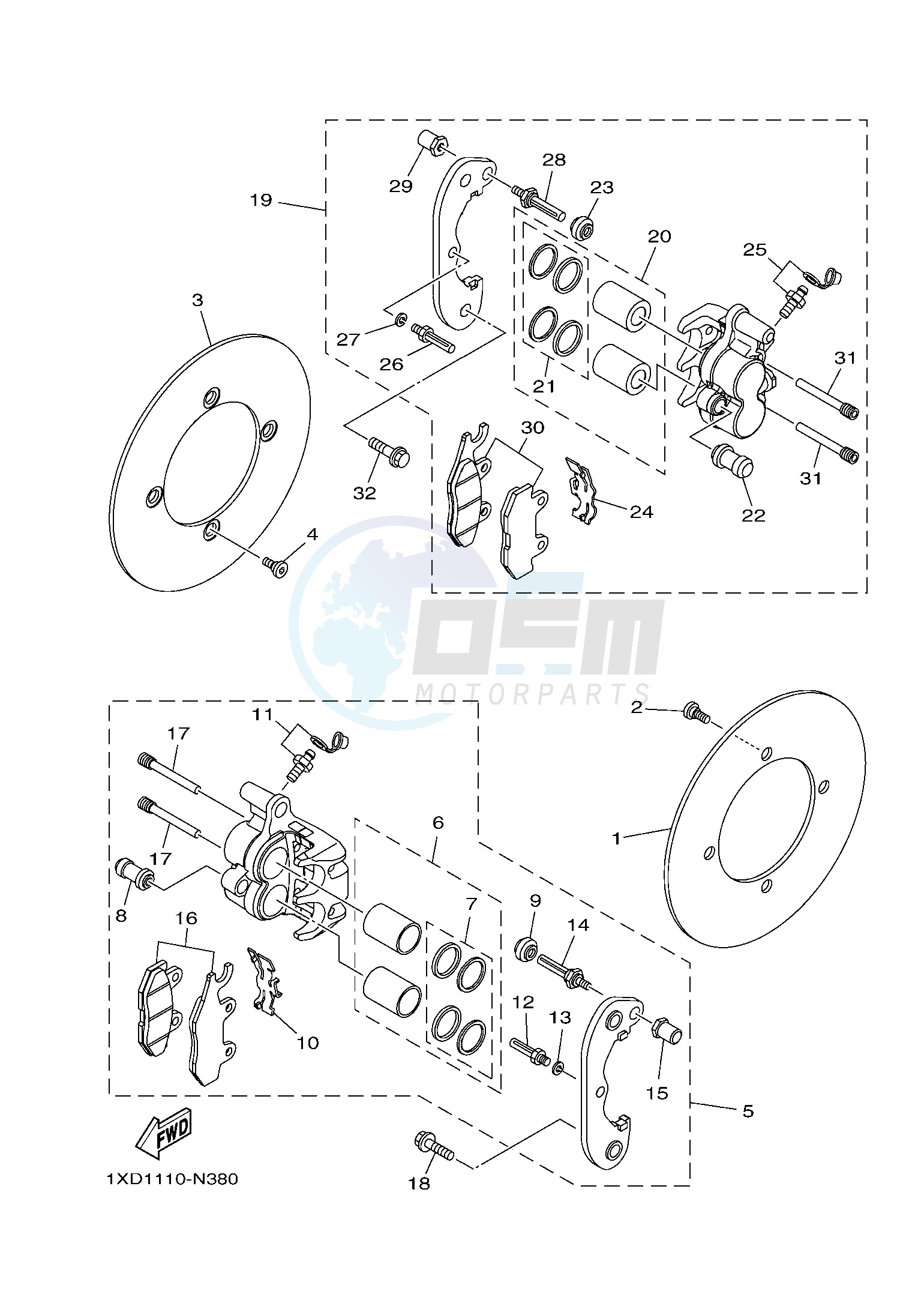 REAR BRAKE CALIPER image