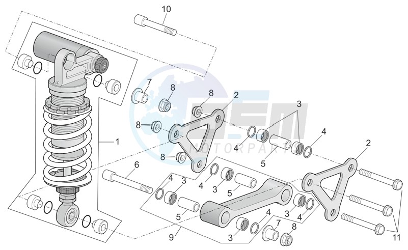 Connecting rod - Rear shock absorber image