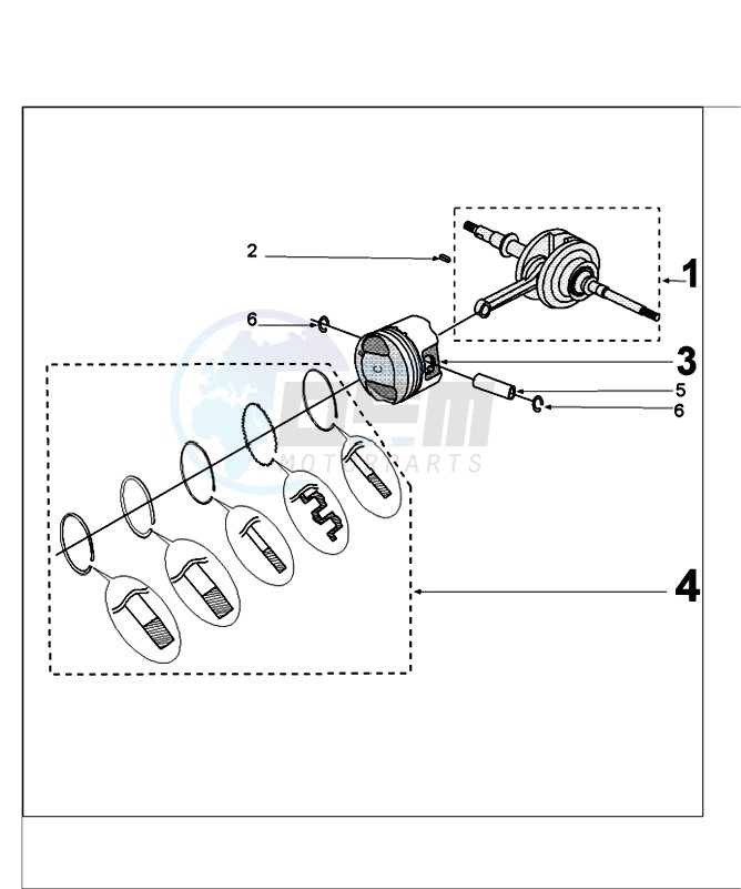 CRANKSHAFT AND PISTON image