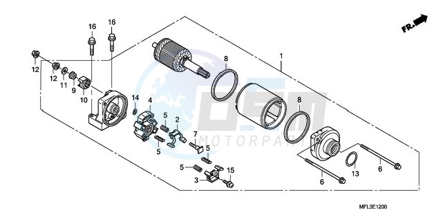 STARTING MOTOR image