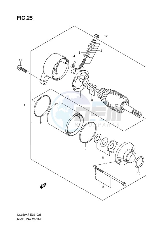 STARTING MOTOR image