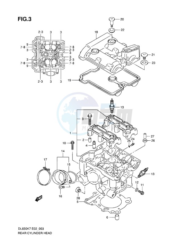 REAR CYLINDER HEAD image