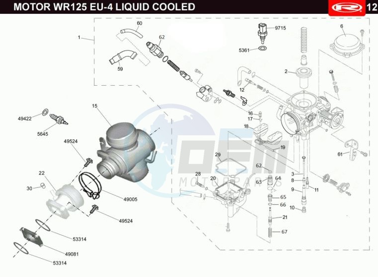 CARBURETTOR - HT-COIL  EURO4 blueprint