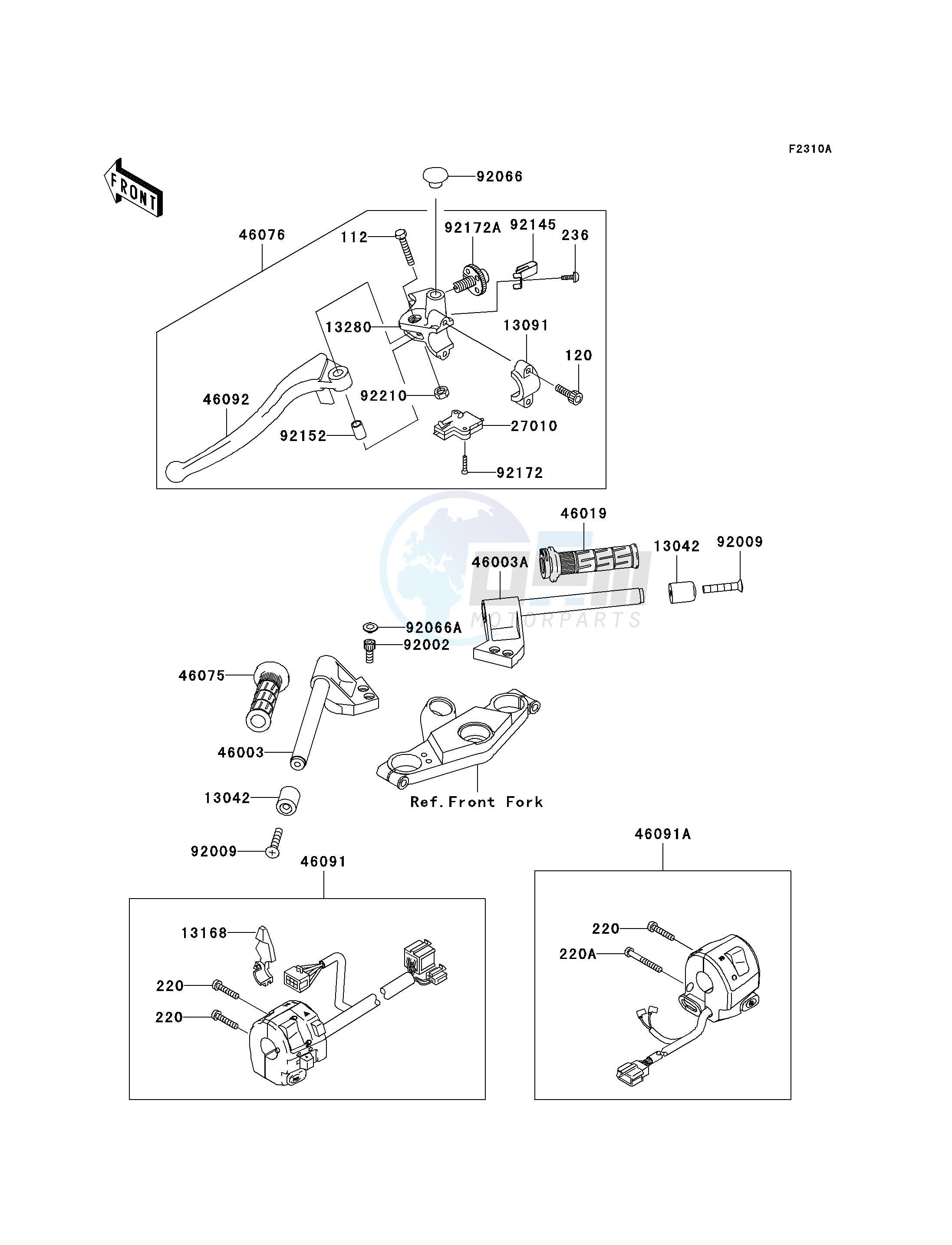 HANDLEBAR -- E12_E13- - blueprint