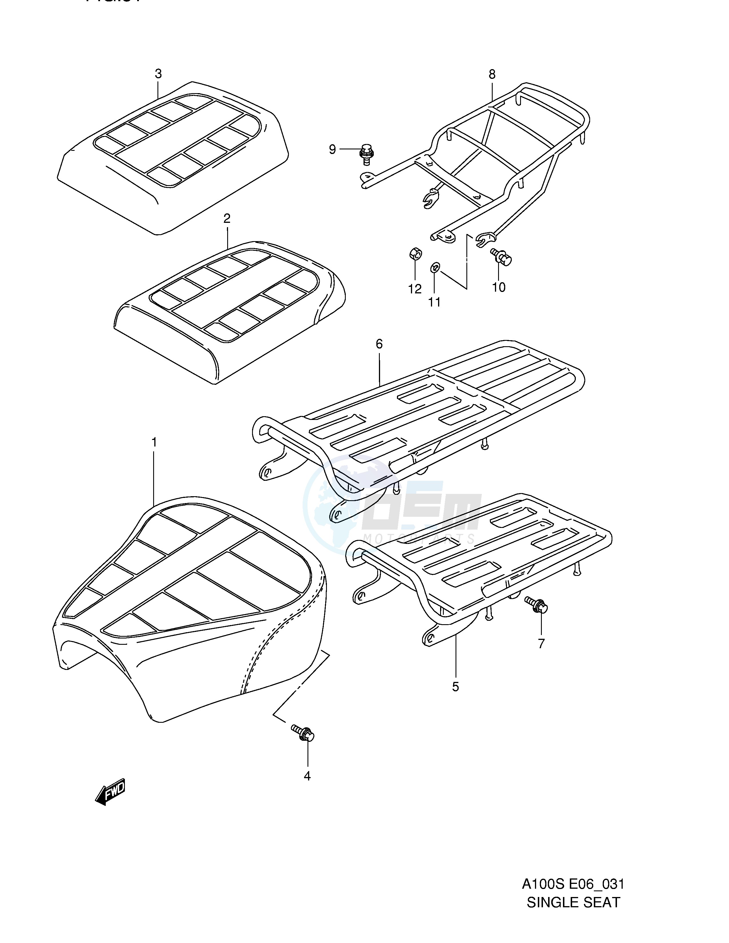 SINGLE SEAT (P23,P32) blueprint
