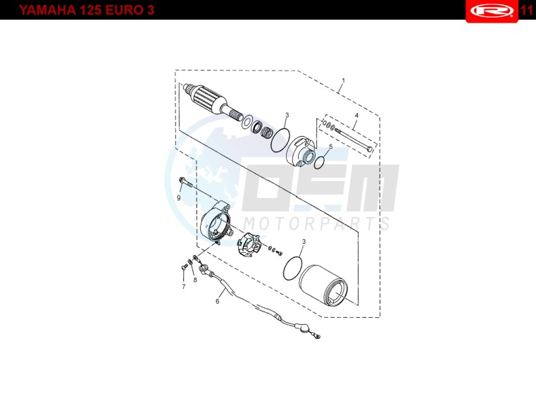 START ENGINE  Yamaha 125 4t Euro 3 blueprint