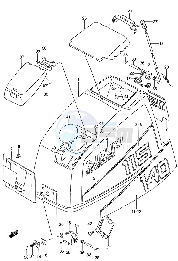 Engine Cover (1986 to 1987) image