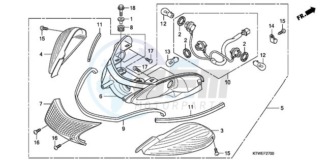 REAR COMBINATION LIGHT blueprint