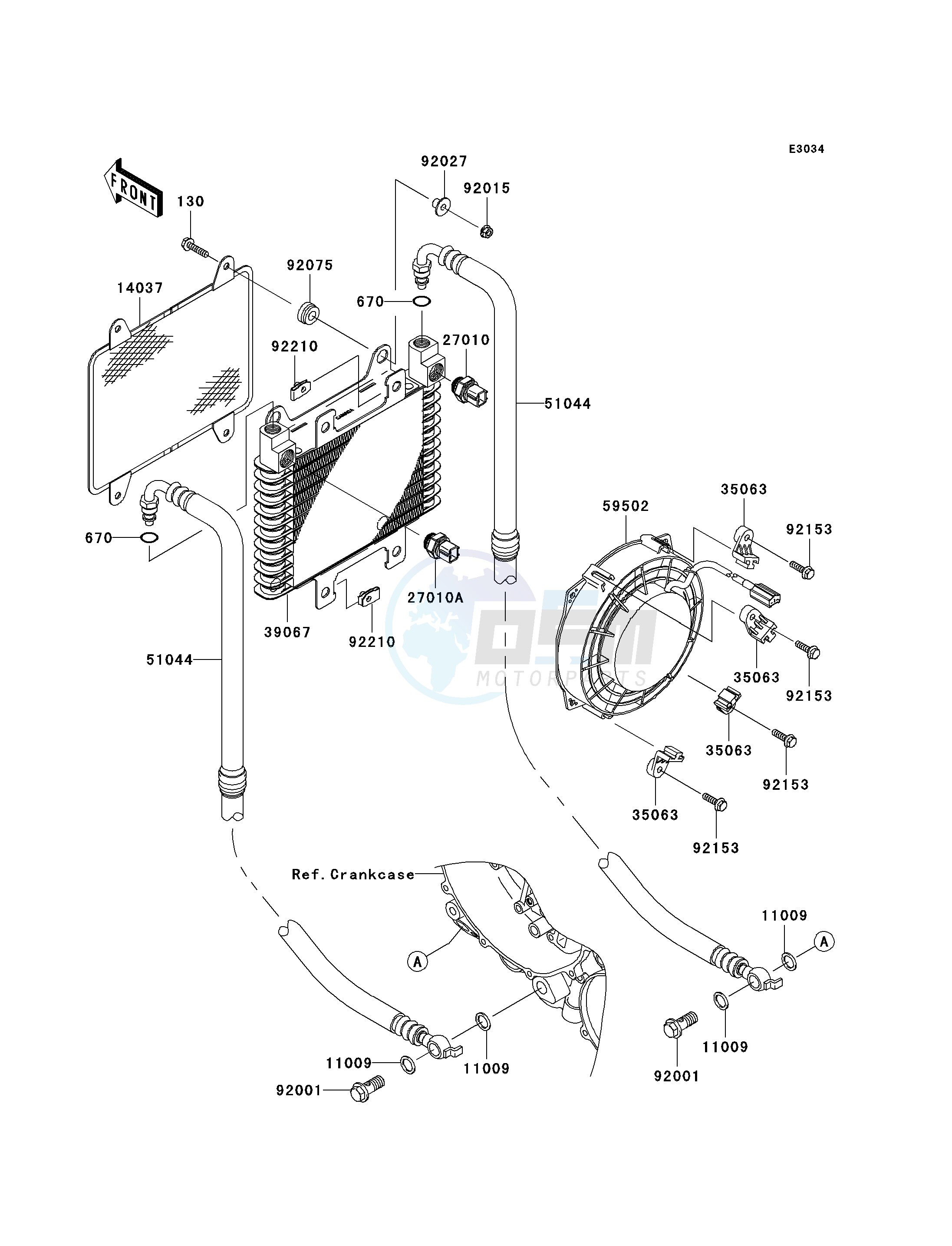 OIL COOLER blueprint