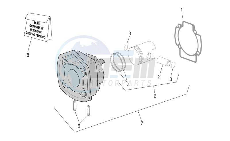 Cylinder with piston image