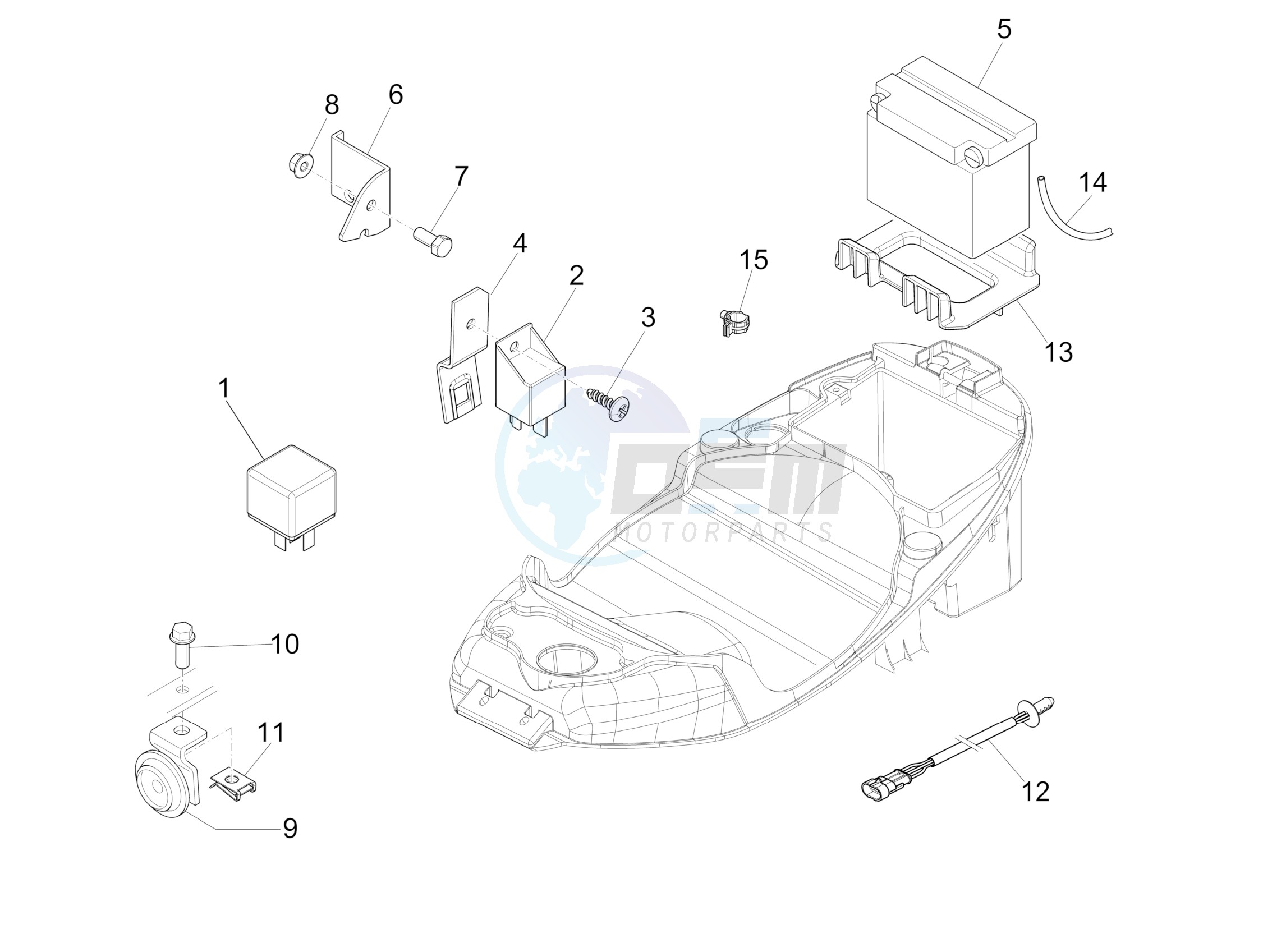 Remote control switches - Battery - Horn image