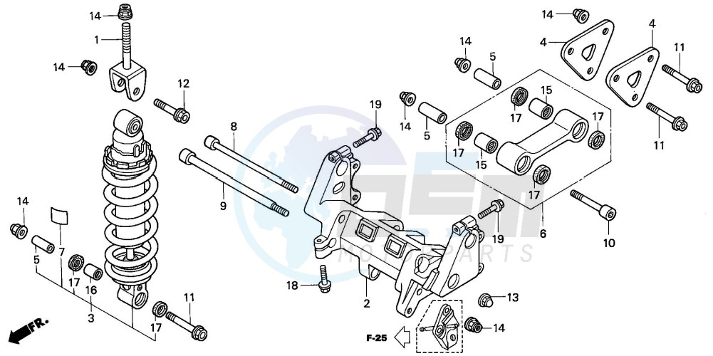 REAR CUSHION (VFR800) image