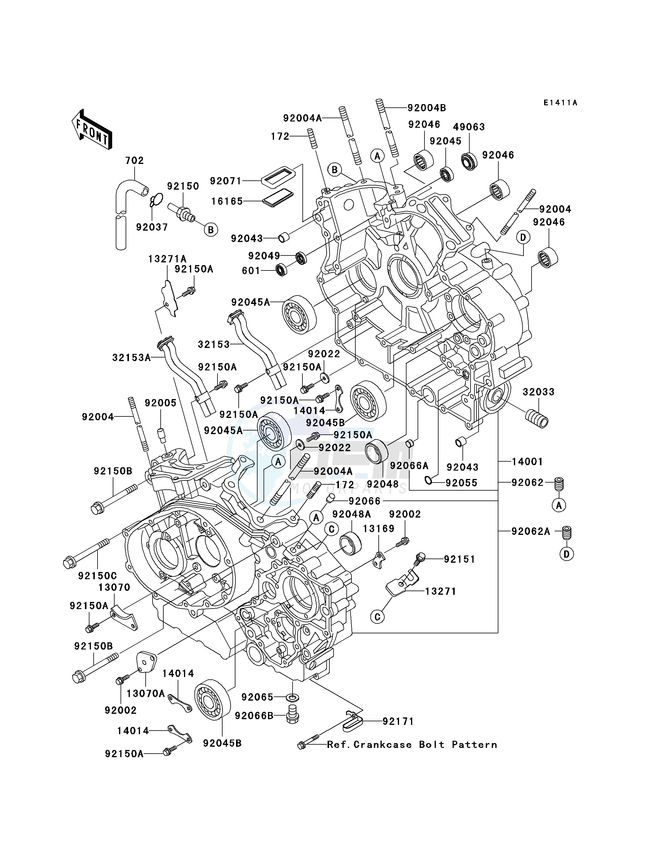 CRANKCASE -- VN1500-E5_E6- - blueprint