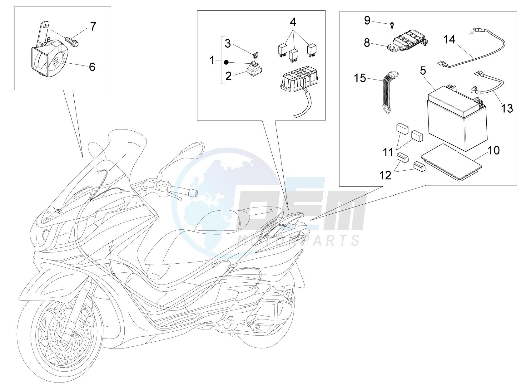 Remote control switches - Battery - Horn image