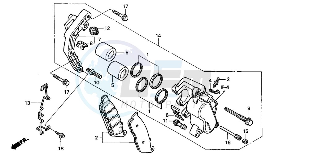 FRONT BRAKE CALIPER image