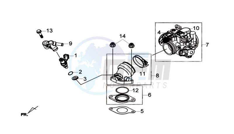 INLET /  FUEL INJECTOR /  THROTTLE VALVE image
