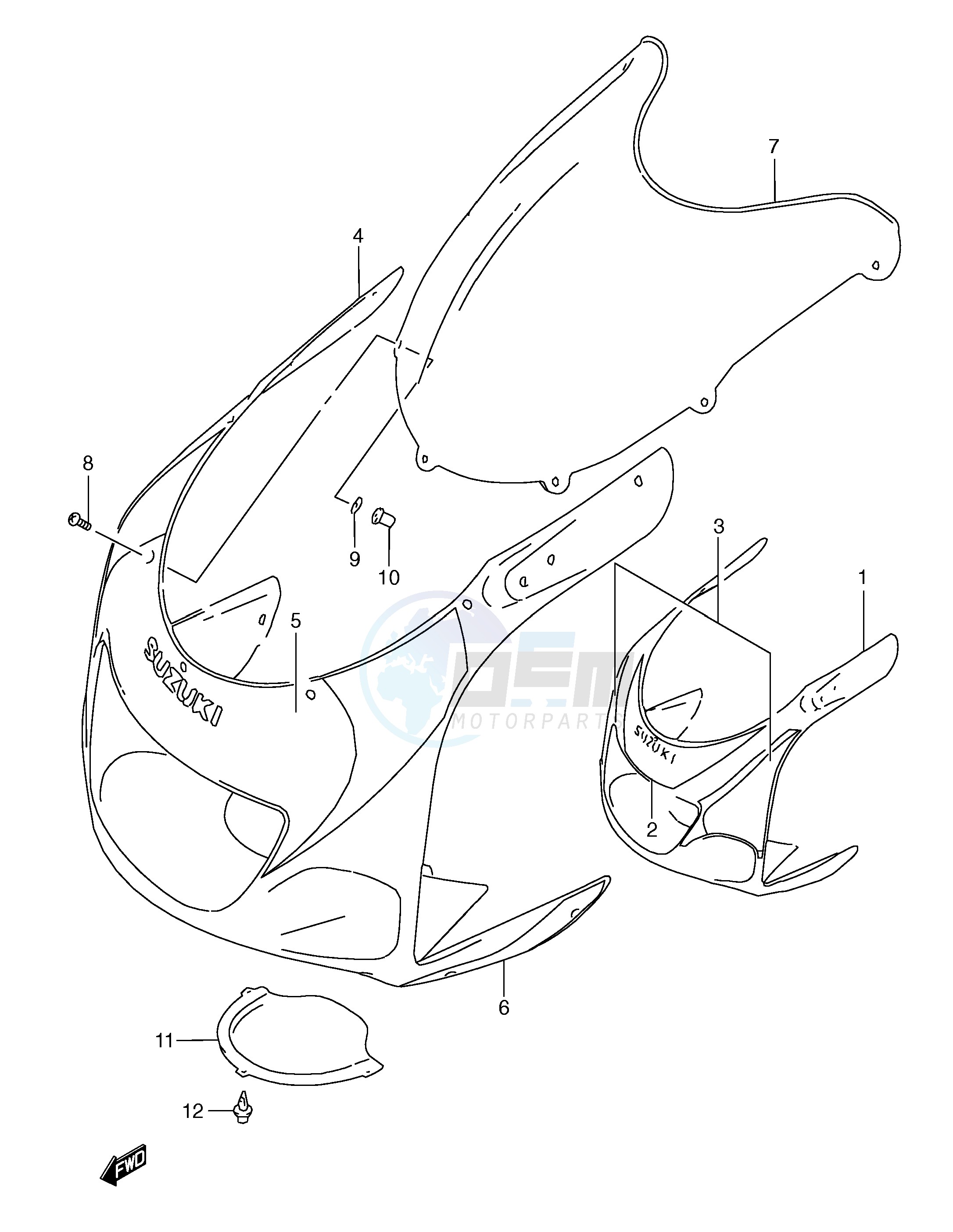 COWLING BODY (MODEL X) image