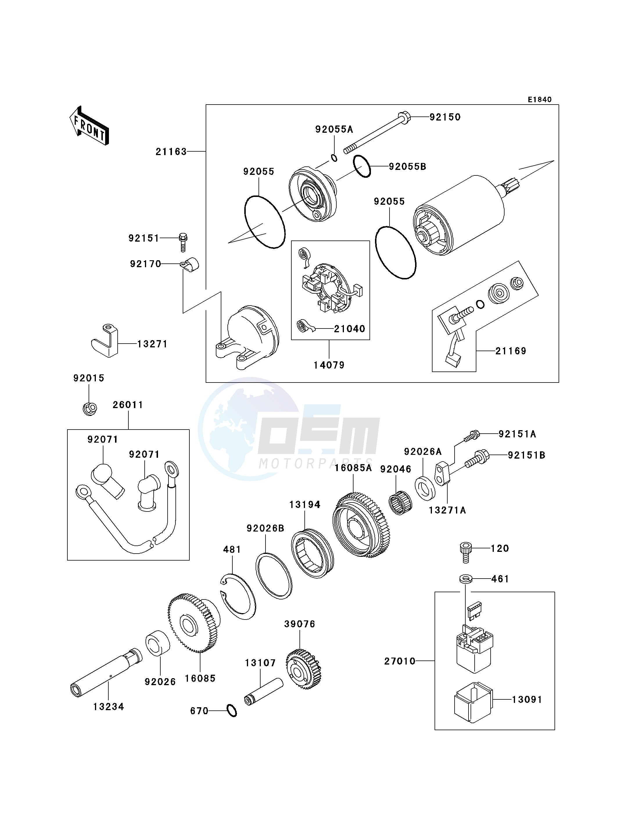 OEM CHASSIS ELECTRICAL EQUIPMENT - Kawasaki [motorcycle] ZX 1200 A 