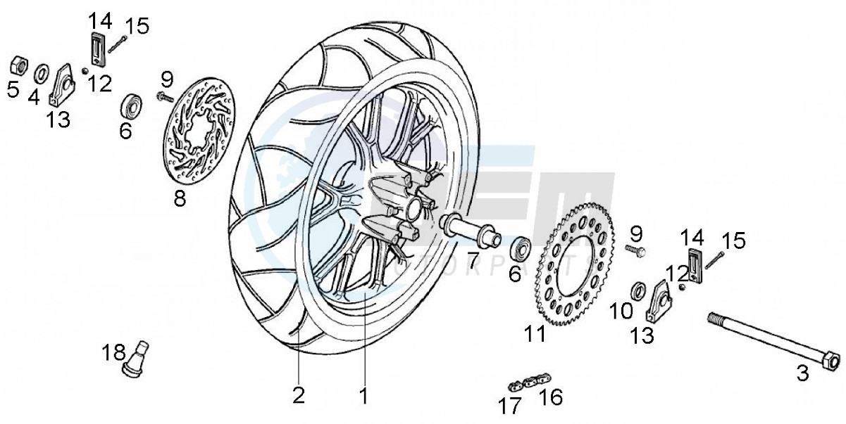 Rear wheel (Positions) image