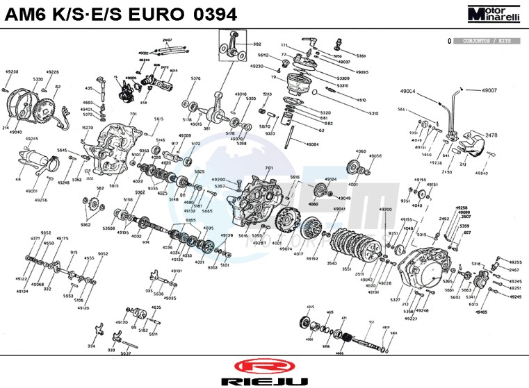 ENGINE  AM6 K/S E/S 0000 blueprint