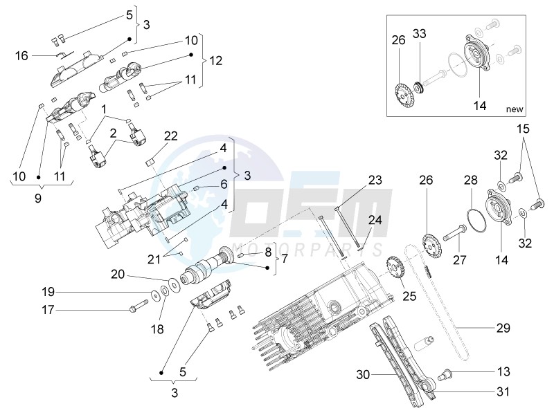 RH cylinder timing system image