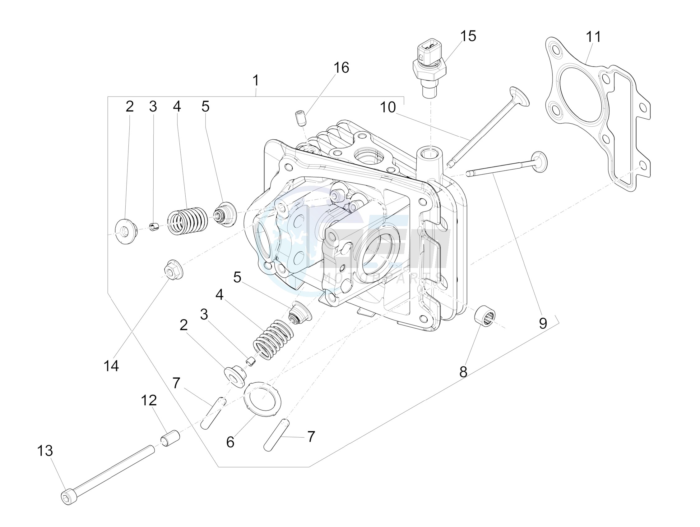 Cylinder head unit - Valve image