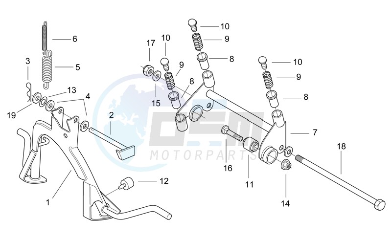 Central stand - Connecting rod image