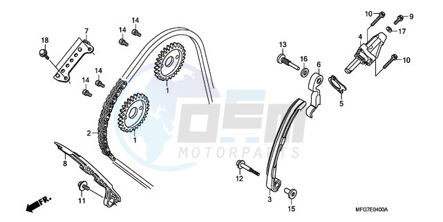 CAM CHAIN/TENSIONER image