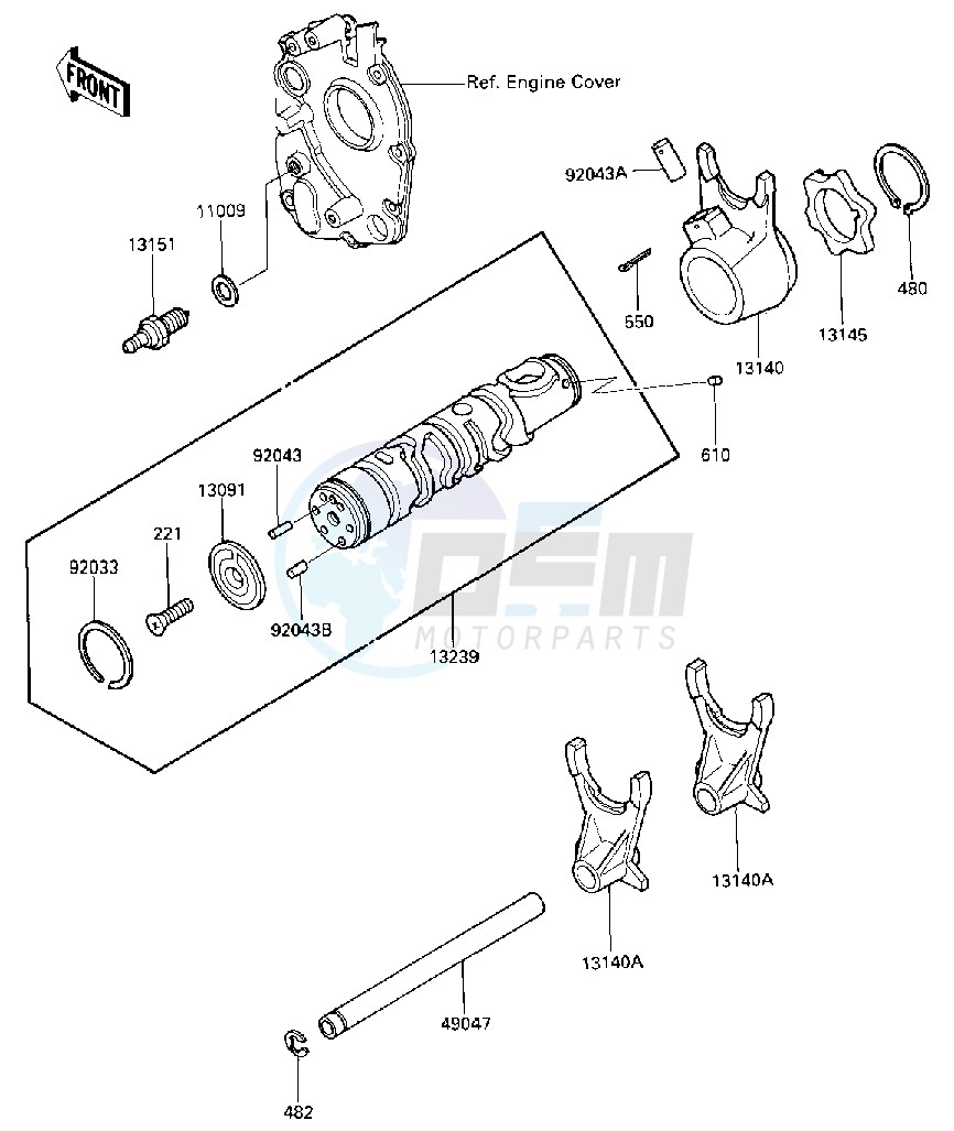 GEAR CHANGE DRUM & FORKS image