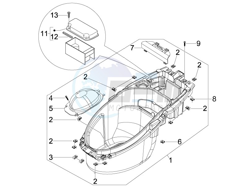 Helmet box - Undersaddle image