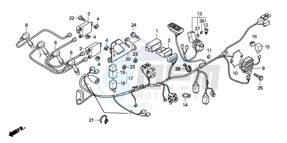 WIRE HARNESS (CBF600S/SA) image