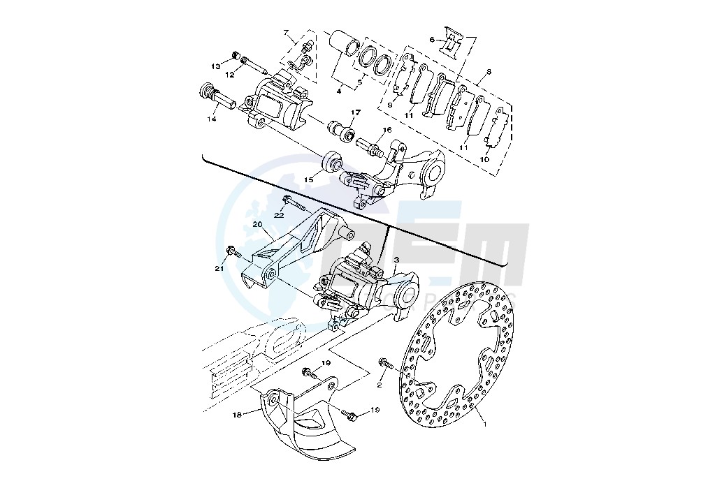 REAR BRAKE CALIPER image