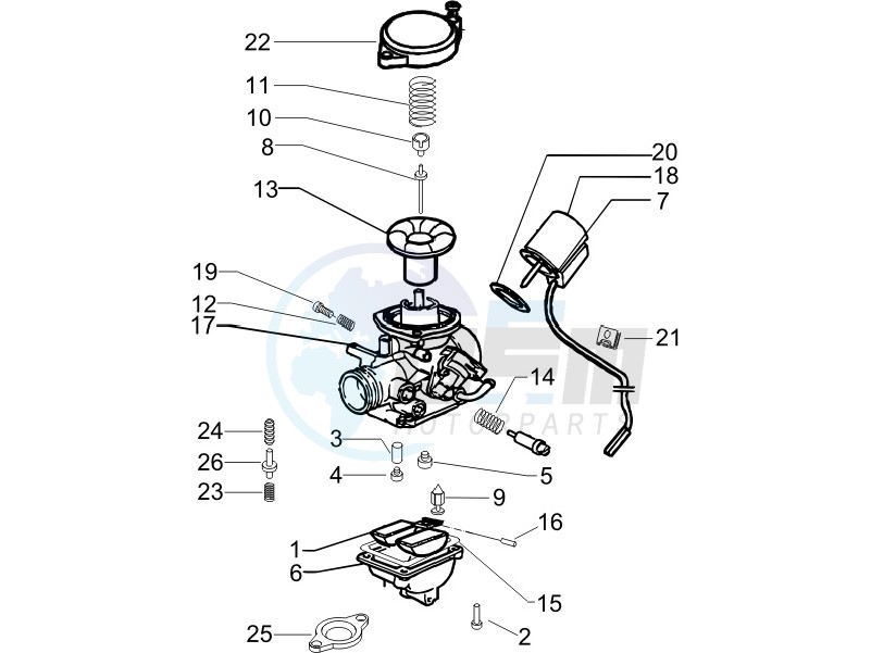 Carburetor's components image