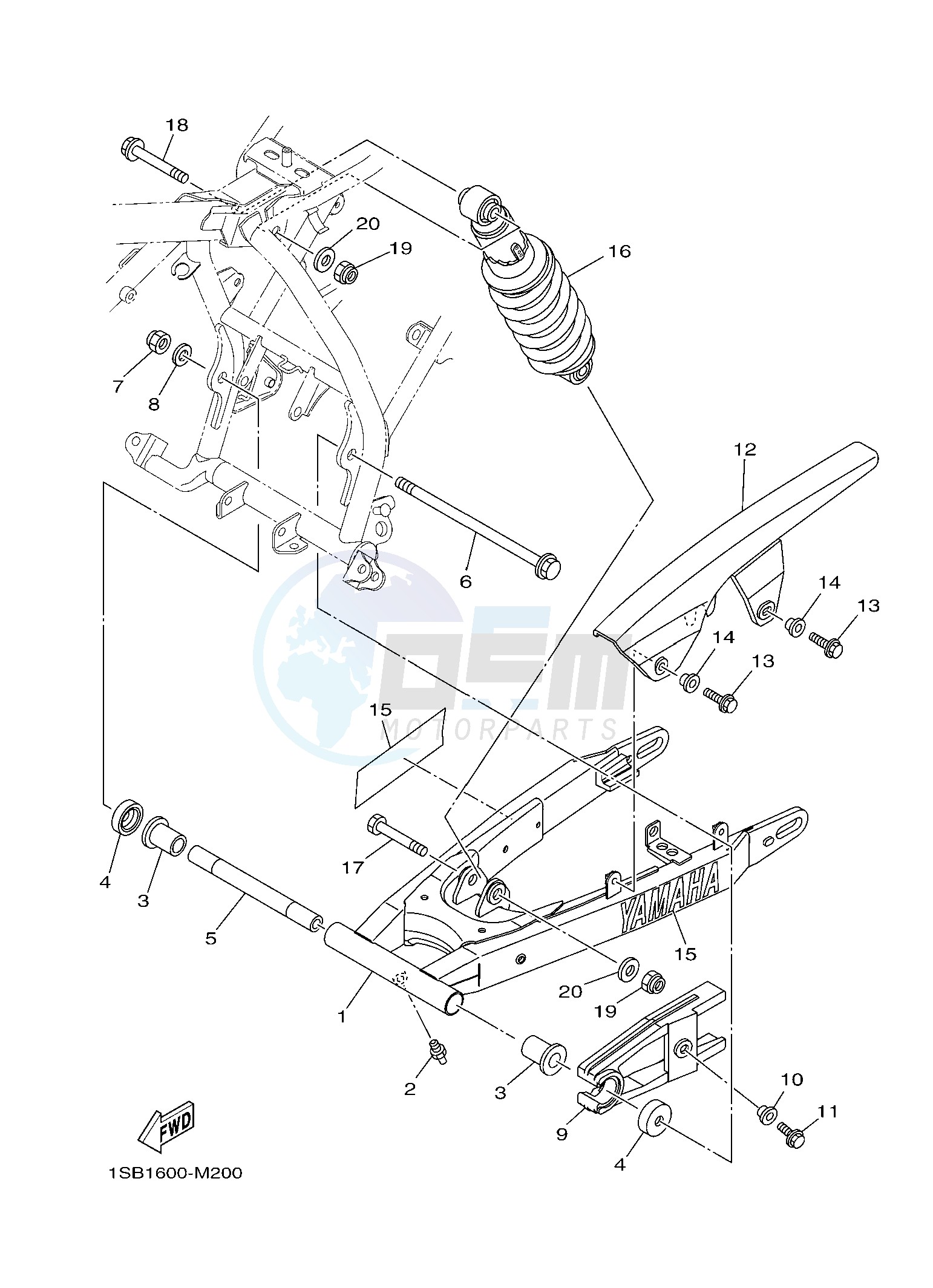 REAR ARM & SUSPENSION blueprint