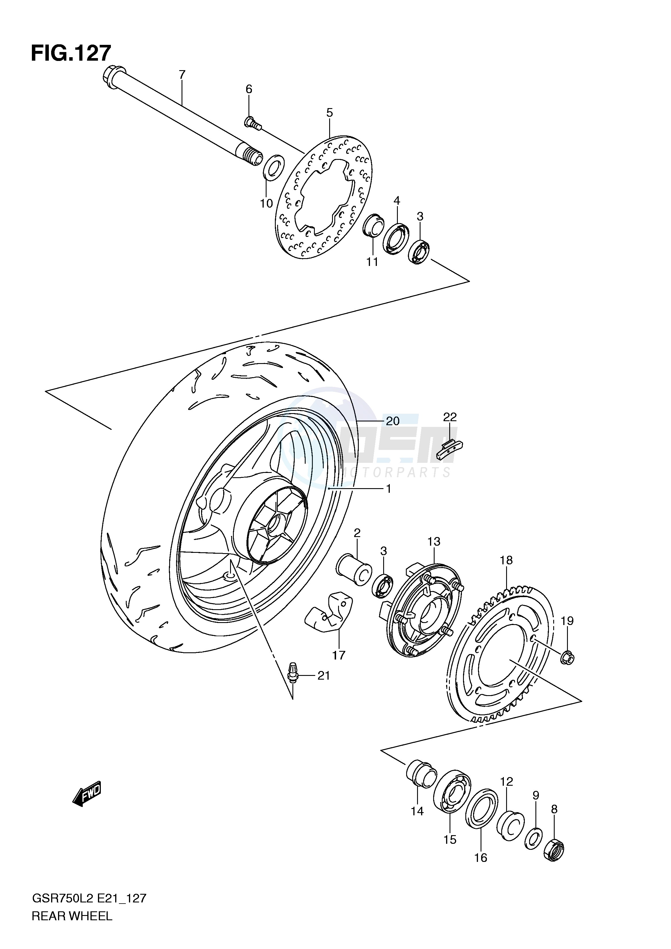 REAR WHEEL (GSR750L2 E24) image